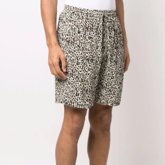 NANUSHKA Track Shorts - Leopard Print - Picture 1 of 5
